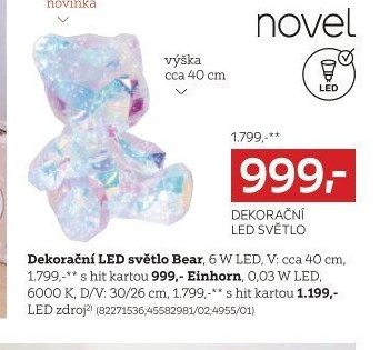 Dekorační LED světlo Bear