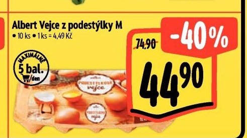 Albert Vejce z podestýlky M