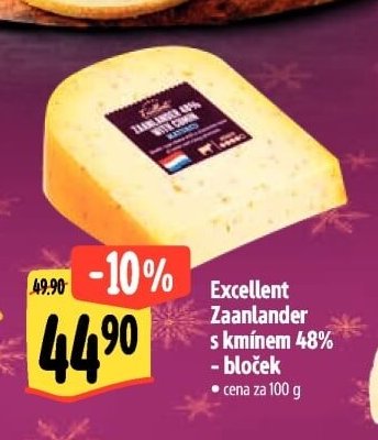 Excellent Zaanlander s kmínem 48% - bloček