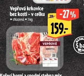 Vepřová krkovice bez kosti