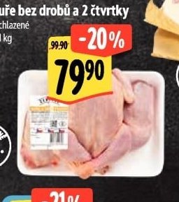 Kuře bez drobů a 2 čtvrtky