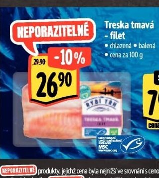 Treska tmavá - filet