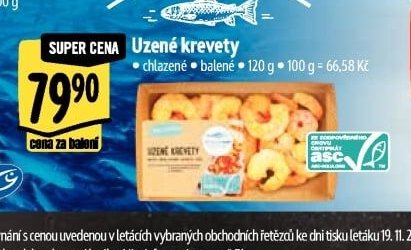 Uzené krevety