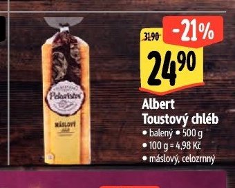 Albert Toustový chléb
