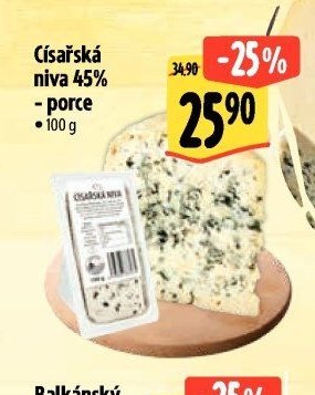 Císařská niva 45% - porce