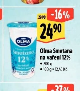 Olma Smetana na vaření 12%