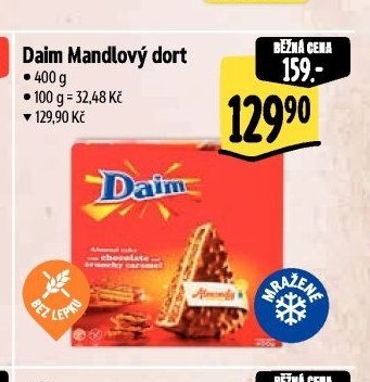 Daim Mandlový dort