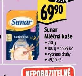 Sunar Mléčná kaše