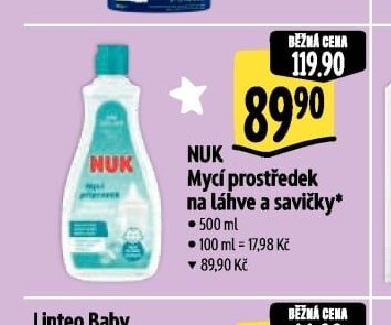 NUK Mycí prostředek na láhve a savičky