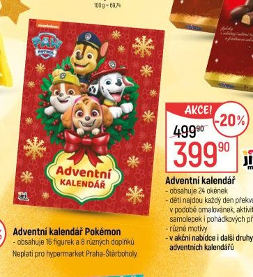 Adventní kalendář (Paw Patrol)