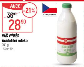 Acidofilní mléko Váš Výběr