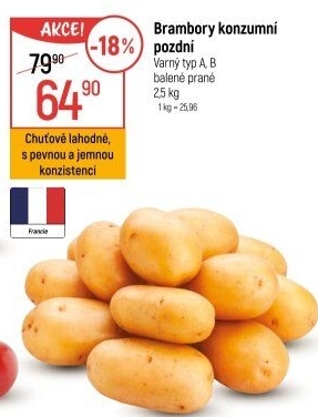 Brambory konzumní pozdní