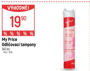Odličovací tampony My Price