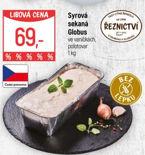 Sekaná syrová Globus
