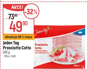 Šunka Prosciutto Cotto Jeden Tag
