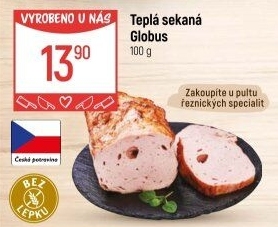 Teplá sekaná Globus