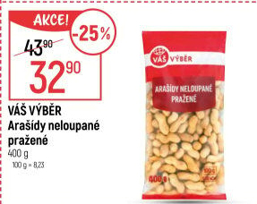 Arašídy neloupané Váš Výběr