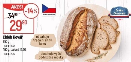 Chléb Kovář Globus