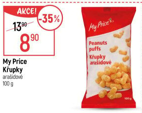 Křupky arašídové My Price