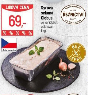 Sekaná syrová Globus