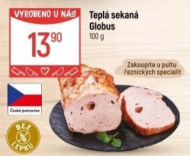 Teplá sekaná Globus