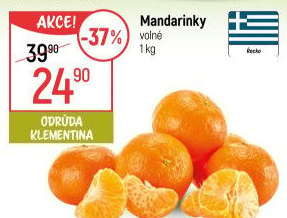 Mandarinky Klementinky