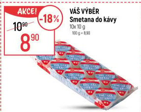 Smetánky do kávy Váš Výběr