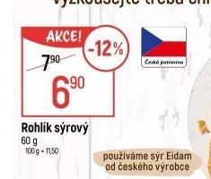 Rohlík sýrový