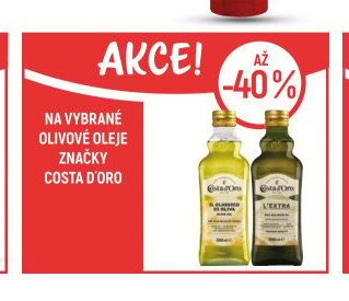 Olivové oleje značky Costa d'Oro