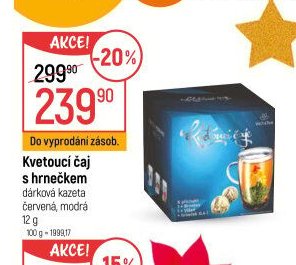 Kvetoucí čaj s hrnečem