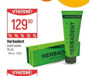 Herbadent zubní pasta
