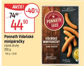 Minipárečky vídeňské Ponnath