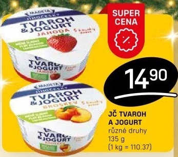 Dezert tvaroh s jogurtem jihočeský Madeta