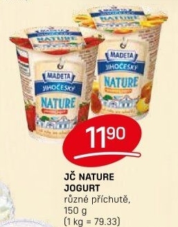 Jogurt Nature ochucený jihočeský Madeta