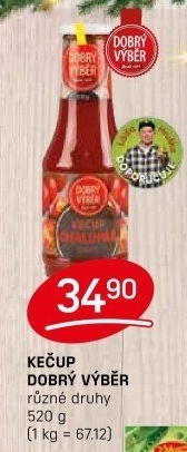 Kečup Dobrý Výběr