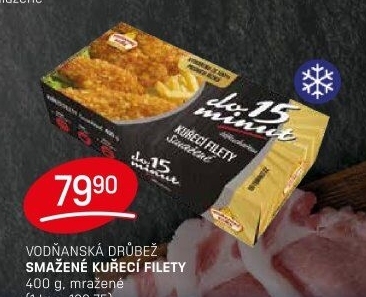 Kuřecí filety smažené mražené Vodňanské kuře