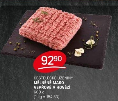 Mělněné maso mix Kostelecké uzeniny