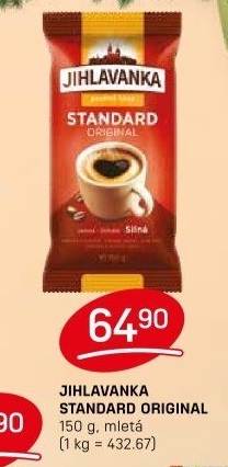 Mletá káva Standard Jihlavanka
