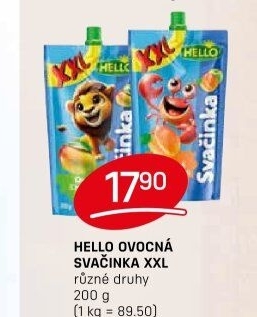 Ovocná kapsička Svačinka Hello