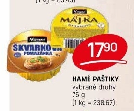 Paštiky Hamé