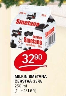 Smetana ke šlehání 33% Bohemilk Opočno