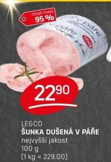 Šunka dušená nejvyšší jakosti LE&