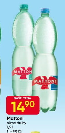 Přírodní voda Mattoni