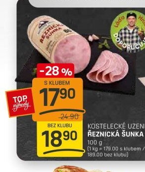 KOSTELECKÉ UZENINY ŘEZNICKÁ ŠUNKA