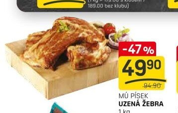 MÚ PÍSEK UZENÁ ŽEBRA