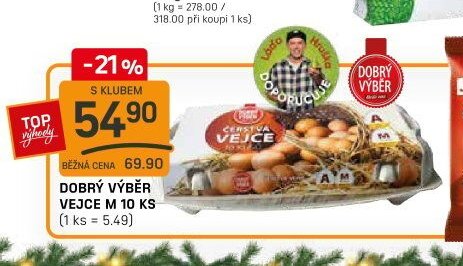 DOBRÝ VÝBĚR VEJCE M