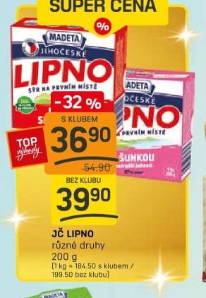 JČ LIPNO různé druhy