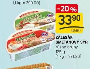 ZÁLESÁK SMETANOVÝ SÝR