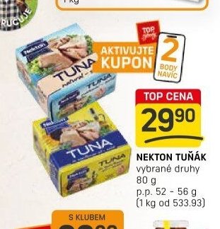Nekton tuňák vybrané druhy 80 g