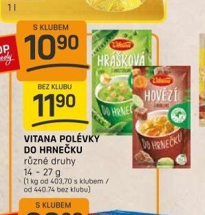 Vitana polévky do hrnečku různé druhy 14-27 g